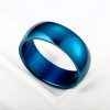 Men's Blue Titanium Wedding Band Ring - Durable & Stylish