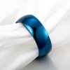 Men's Blue Titanium Wedding Band Ring - Durable & Stylish