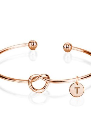 14K Rose Gold Open Twist Bangle Bracelet - Elegant & Lightweight
