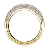 Pave Chevron Wedding Band Ring - 925 Sterling Silver, 0.75 CT. TW.