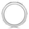 Sterling Silver Blue Sapphire Eternity Band with Marquise & Princess Cut Stones