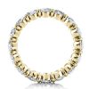 18K Gold Plated Sterling Silver Oval Eternity Wedding Band (7.00 CT. TW.)