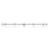 Multi Cut Created White Sapphire Tennis Bracelet in Rhodium-Plated 925 Sterling Silver