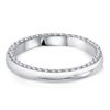 Eternity White Sapphire Wedding Band - Sterling Silver Round Cut