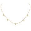 Golden Halo Pear Cut Necklace - 18K Gold Plated Sterling Silver Pendant