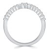 Sterling Silver Ring Enhancer with Baguette and Round Cut Stones (0.62 CT. TW.)