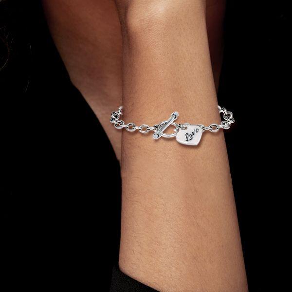 Personalized Sterling Silver Name Charm Bracelet - Custom Engraved