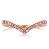 Halo Heart Cut Bridal Set - Two Tone Sterling Silver Wedding Ring Set