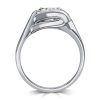 Cushion Cut Solitaire Engagement Ring - 4.0 CT TW - 925 Sterling Silver