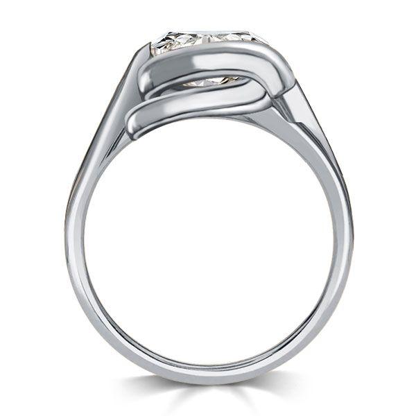 Cushion Cut Solitaire Engagement Ring - 4.0 CT TW - 925 Sterling Silver