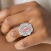 Vintage Two-Tone Sterling Silver Wedding Band - 8.95 CT.TW