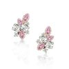 Pink Sapphire Marquise Earrings - Sterling Silver, 2.00 CT