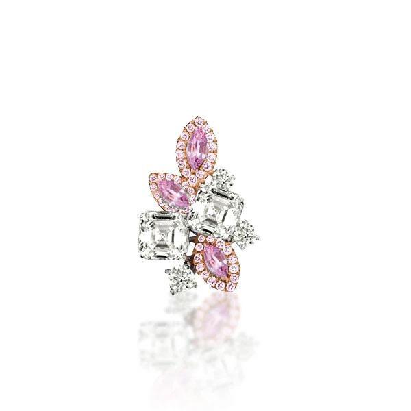 Pink Sapphire Marquise Earrings - Sterling Silver, 2.00 CT