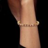 Asscher Cut Ruby Tennis Bracelet - 18K Gold Plated Sterling Silver