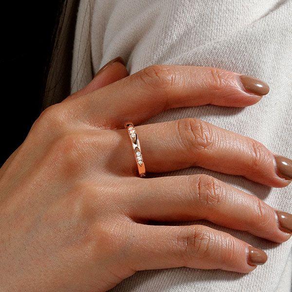 White Sapphire Wedding Band - Sterling Silver Lacie Ring