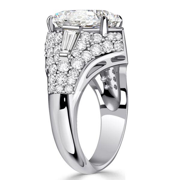 Pear Cut Micro Pave Cocktail Ring - 925 Sterling Silver Vintage Style