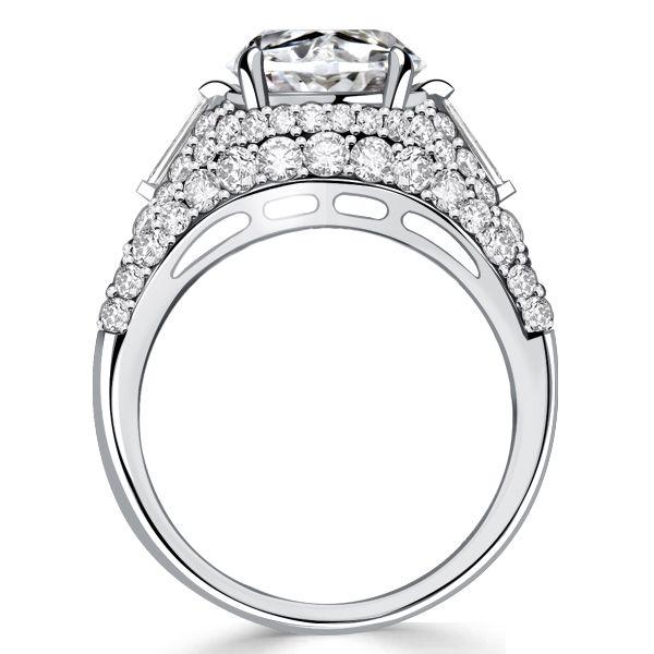 Pear Cut Micro Pave Cocktail Ring - 925 Sterling Silver Vintage Style