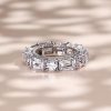 Baguette Eternity Wedding Band in 925 Sterling Silver, 10.05 CT. TW.