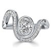 1.45 CT. TW. Oval Cut Engagement Ring for Women in 925 Sterling Silver