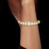 18K Gold Plated Sterling Silver Opal Bangle Bracelet | Antique Finish | 7 Inch