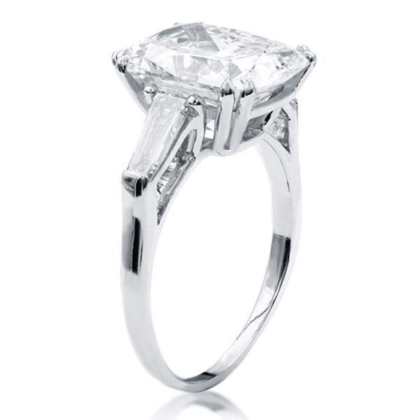 Sterling Silver Oval Cut Engagement Ring - Double Prong Setting