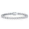 Sterling Silver Round Cut Cubic Zirconia Tennis Bracelet - 8.50 CT. TW