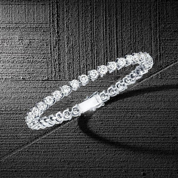 Sterling Silver Round Cut Cubic Zirconia Tennis Bracelet - 8.50 CT. TW