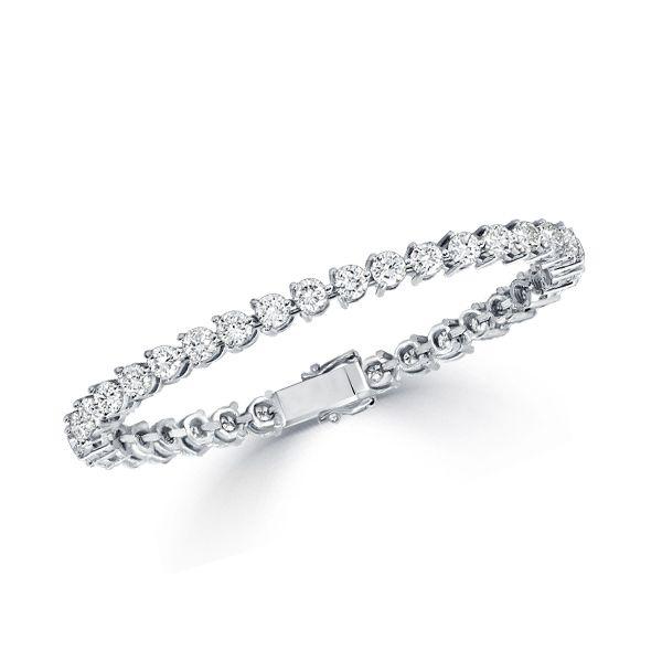 Sterling Silver Round Cut Cubic Zirconia Tennis Bracelet - 8.50 CT. TW