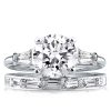 925 Sterling Silver Baguette Wedding Set with 2.00 CT Center Stone