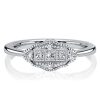 Art Deco Princess Cut Sterling Silver Vintage Engagement Ring