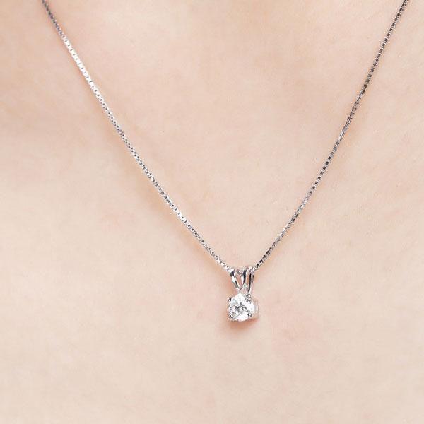 Sterling Silver Created White Sapphire Pendant Necklace - 18 Inch