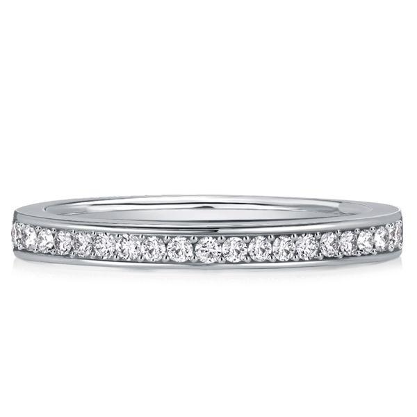 Sterling Silver Channel Set Half Eternity Band Ring - 0.23 CT. TW.