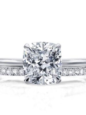 Sterling Silver Promise Ring and Engagement Ring Set - 1.88 CT Center Stone