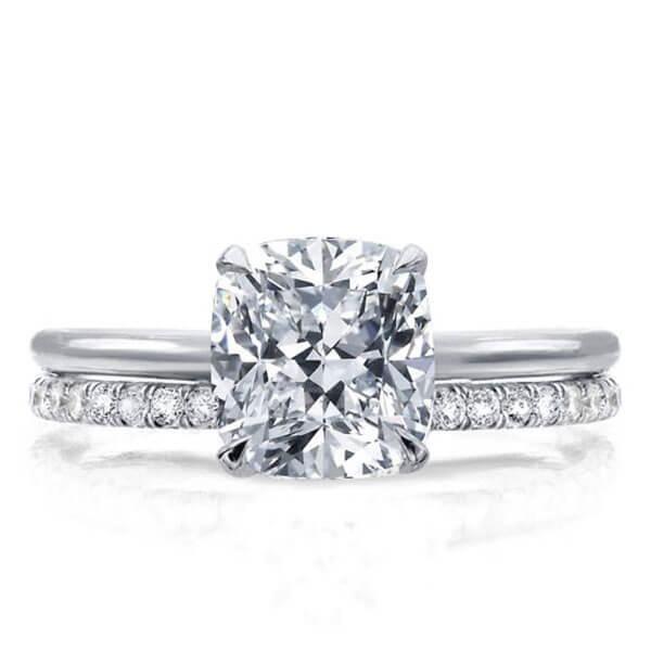 Sterling Silver Promise Ring and Engagement Ring Set - 1.88 CT Center Stone