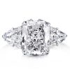 Multi-Shape Engagement Ring 10.99 CTW in Rhodium Plated 925 Sterling Silver