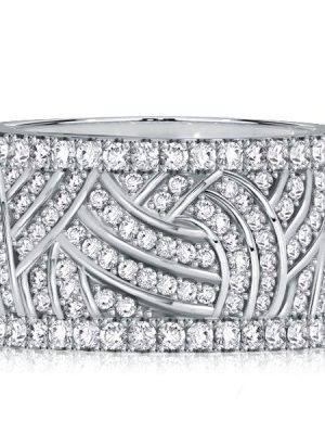 White Sapphire Eternity Wedding Band for Women in Sterling Silver, 2.50 CT. TW.