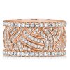 White Sapphire Eternity Wedding Band for Women in Sterling Silver, 2.50 CT. TW.