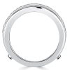 Sterling Silver Baguette Cut Enhancer Wedding Band Ring - 2.90 CT. TW.