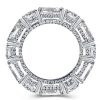 Baguette Eternity Wedding Band - 925 Sterling Silver - 10.05 CTW