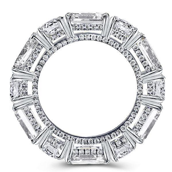Baguette Eternity Wedding Band - 925 Sterling Silver - 10.05 CTW
