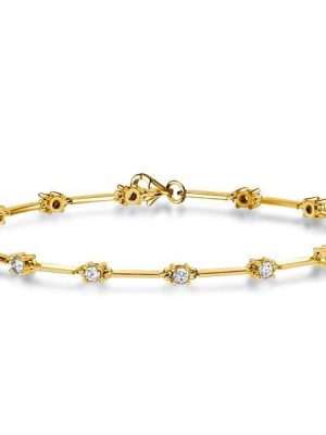 Sterling Silver Infinity Bracelet with Round Cut Stones | 1.40 CT. TW