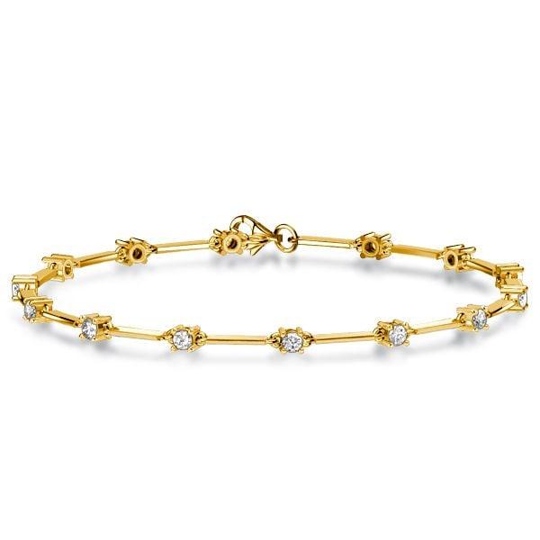 Sterling Silver Infinity Bracelet with Round Cut Stones | 1.40 CT. TW