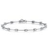 Sterling Silver Infinity Bracelet with Round Cut Stones | 1.40 CT. TW