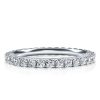 Twisted Rope Wedding Band with Created White Sapphire in Sterling Silver