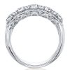 Oval Created Pink Sapphire Bridal Set in 925 Sterling Silver