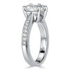 2.00 CT. TW. Princess Cut Solitaire Engagement Ring in Rhodium-Plated Sterling Silver