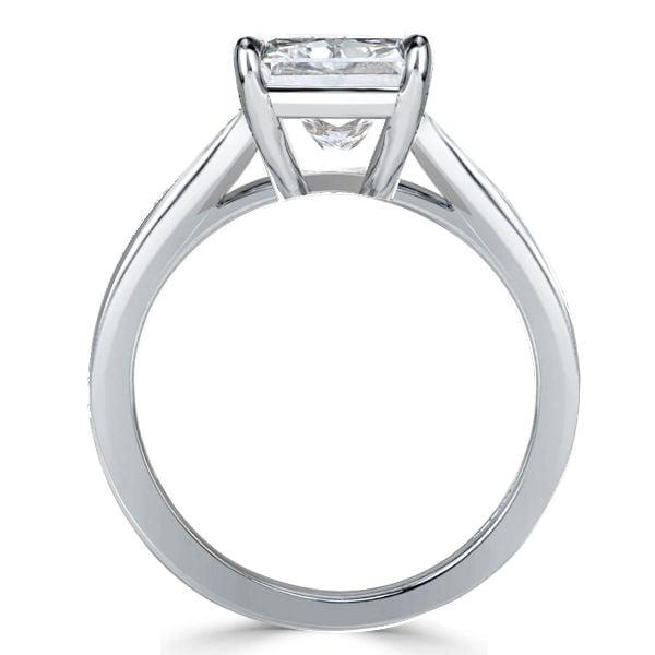 2.00 CT. TW. Princess Cut Solitaire Engagement Ring in Rhodium-Plated Sterling Silver