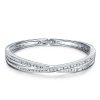 Sterling Silver Plated Women's Bracelet with 2.00 CT. TW Stones - 7.5 Inches