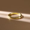2mm Sterling Silver Single Stone Wedding Band - Classic & Dainty