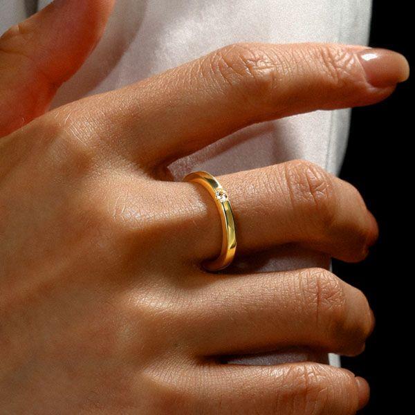 2mm Sterling Silver Single Stone Wedding Band - Classic & Dainty